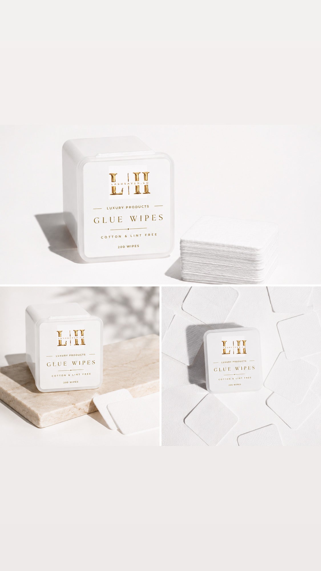 Glue Wipes
Cotton & Lint Free • 200 Wipes