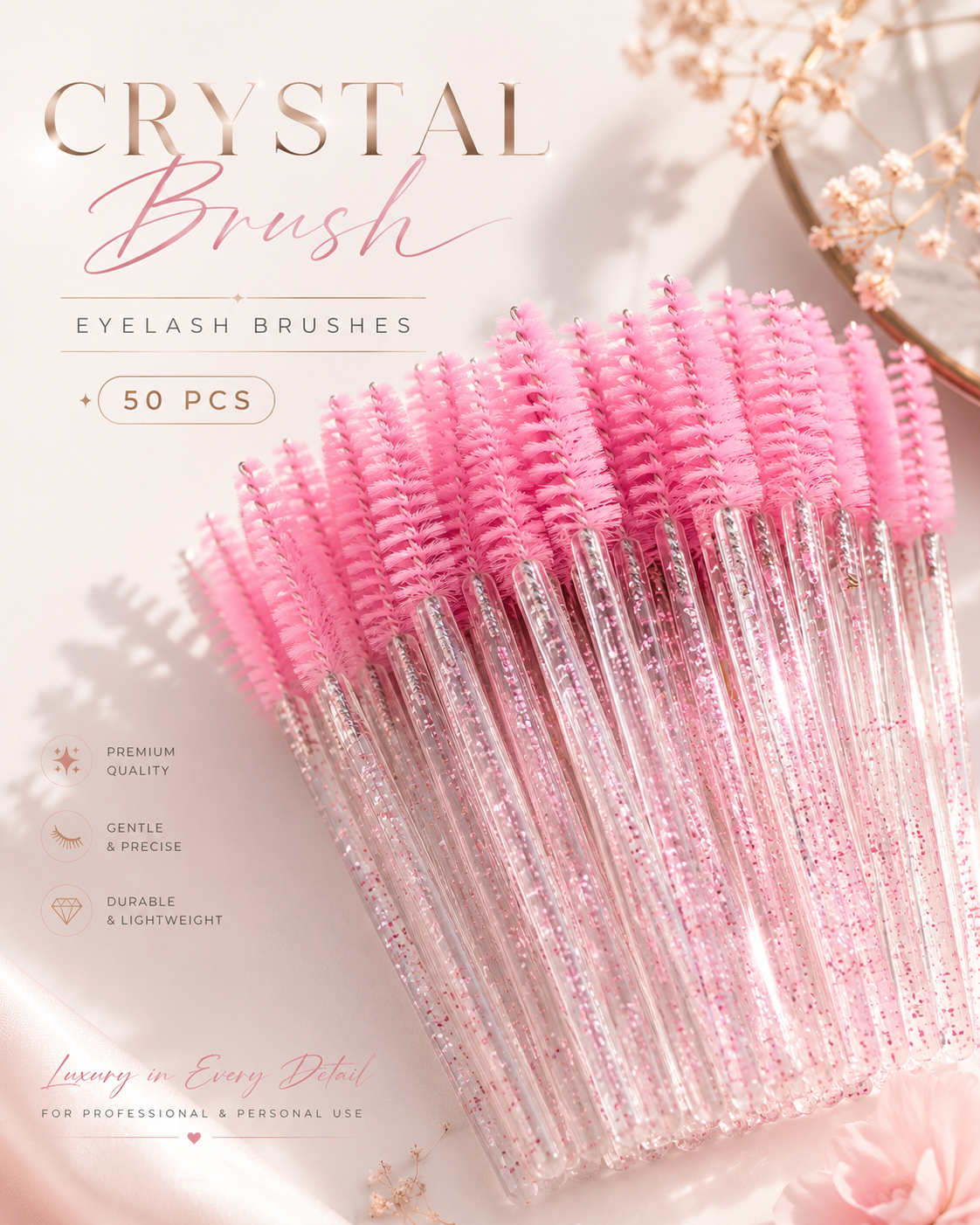 Crystal Lash Brushes (50 PCS)